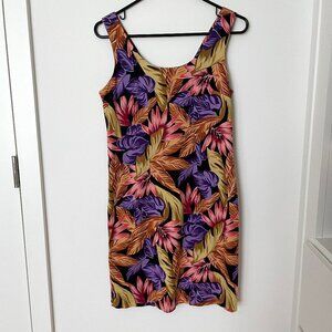 Vintage DBY LTD Floral Leaf Print Mini Dress Size XSmall/Small